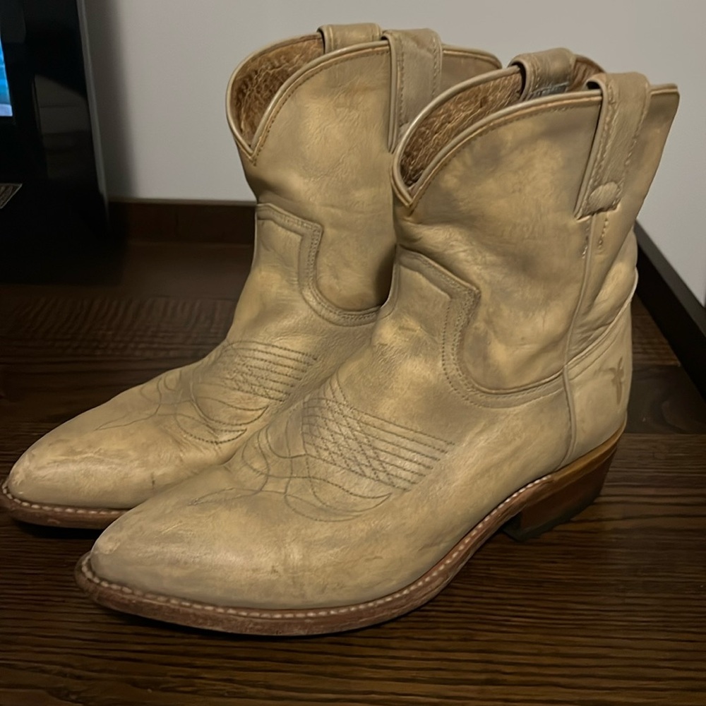 Frye Tan Ankle Boots